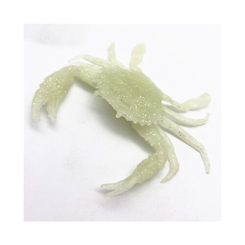 4 Stück 13 cm Künstlicher Angelköder, Krabbenköder, 3D-Simulation, Weicher Angelköder, Grün 1