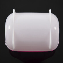 2X Liten Hamster Badbur Sand Badrum 10 x 7 x 7 cm - Rosa & Vit