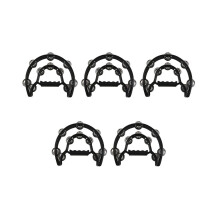 5X Kompaktes Doppel-Crescent-Musik-Tamburin-Schlagzeugset, langlebig