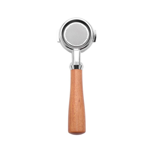 58mm Stainless Steel Coffee Machine E61 No Base Filter Holder Coffee Bottomless Handle Coffee Spoon 2