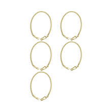 5x Retro Vintage Taschenuhrkette Gold