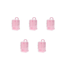 5x Pink -Rollkoffer-Pralinenbox, kreatives Design, ideal für Hochzeiten, als Gepäckwagen oder Süßigkeitenspielzeug,