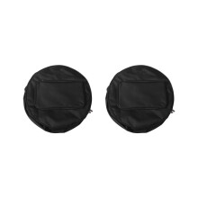 2x Compacte Snaredrumtas Rugzak met Schouderriem, Buitenvakken, Muziekinstrumentaccessoire, Zwart, 40x18cm