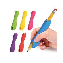 6-teiliges Set Stiftgriffe für Kinder und Erwachsene, Silikonhalter zum Schreiben, Zeichnen und Malen,