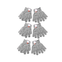 6 Paare Schnitt Beständige Handschuhe Lebensmittel Schutz Stufe 5 Hand Schutz, Küchen Schnitt Handschuhe zum Austern Schälen (Mittel)