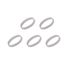 5X Fashion Silicone Rubber Elasticity Bracelet Wrist Band Cuff Bracelet Bangle White