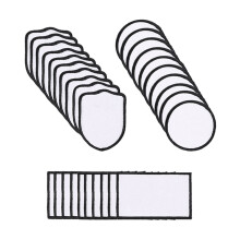 30-piece sublimation fabric patches, iron-on, blank, 3 shapes, repair patches, sublimation, blank, DIY hat patches