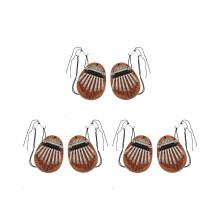 6-delige Kalimba duimpiano set, 8 toetsen, vingerpiano, Kalimba duimpiano voor kinderen en volwassenen,