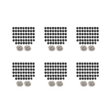 312 stuks rubberen voetjes voor snijplanken (0,31 x 0,59 inch) Krasbestendige rubberen voetjes voor