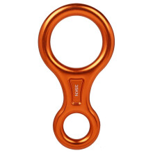 35KN Figure 8 Klettern Abseil GeräT Aluminium Legierung Downhill AusrüStung zum Klettern Sicherungs- und Abseil GeräT, Orange