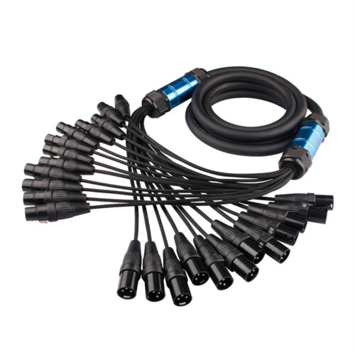12-channel XLR cable, audio extension cable, 3 meters