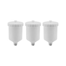 3X 600 Ml Farbe Gieß Kanne Luft SprüH Werkzeug Kunststoff Topf Gewinde Anschluss SprüH Werkzeug