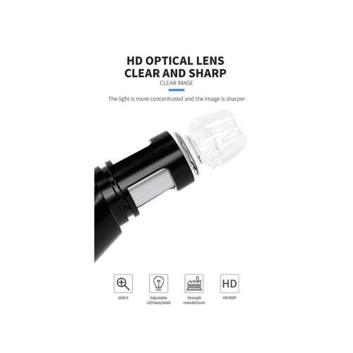 4.3-inch Digital Microscope 1000X Coin Microscope 960P Video Microscope for Adults for Welding with 1