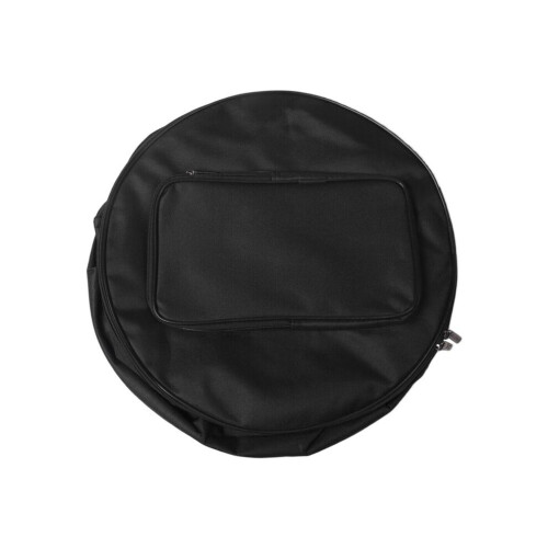 4X Compact Snare Drum Bag Backpack Case with Shoulder Strap, Outer Pockets, Musical Instrument Accessory, Black, 40x18cm 1