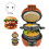 Orange Multifunctional Hamburger Press and Bread Maker EU Plug 3