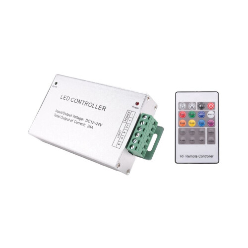 5X LED Controller 12-24V Low Pressure Colorful 20 Button Remote Control RGB Light Bar Dimming Controller 2