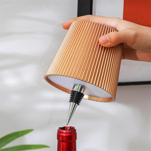 LED wine bottle lamp, wireless bottle lampshade for bars C 1
