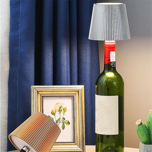 LED wine bottle lamp, wireless bottle lampshade for bars C 2