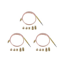 3 stuks 60 cm gasfornuis thermokoppel verwarmingselement brander universele schoorsteen vervangingsadapter