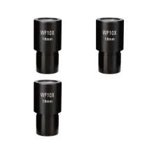3 stuks 10x microscoopoculair groothoek optische lensadapter veld 18mm professionele oculairlens standaard