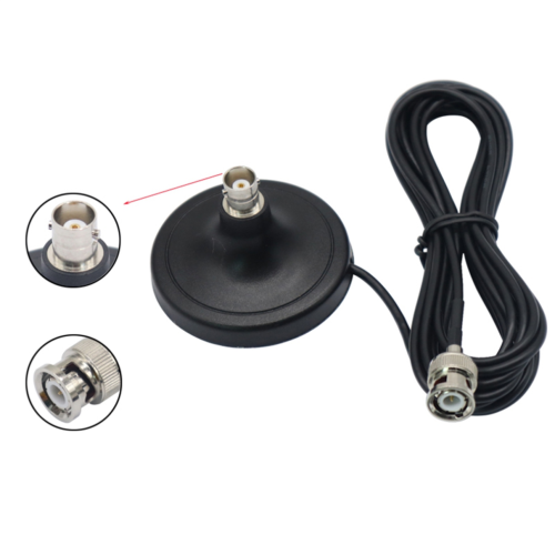 BNC connector and socket, antenna, magnetic base, 3-meter extension cable 1