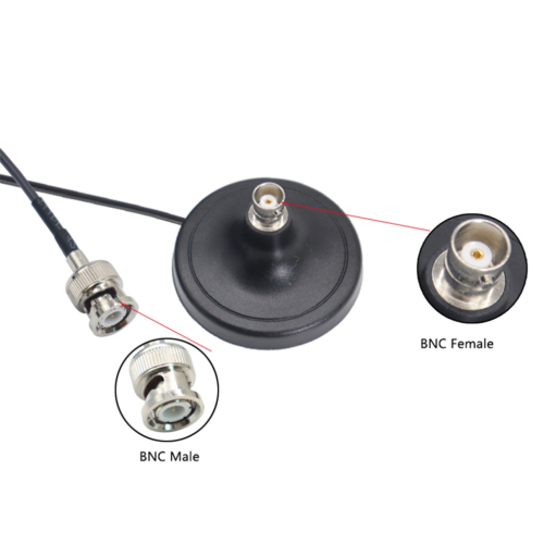 BNC connector and socket, antenna, magnetic base, 3-meter extension cable 2