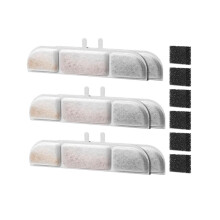 6er-Pack Filter- und Schwamm-Set für 84 Unzen Kabellosen Haustier-Trinkbrunnen, Katzen- und Hundetrinkbrunnen-Filter