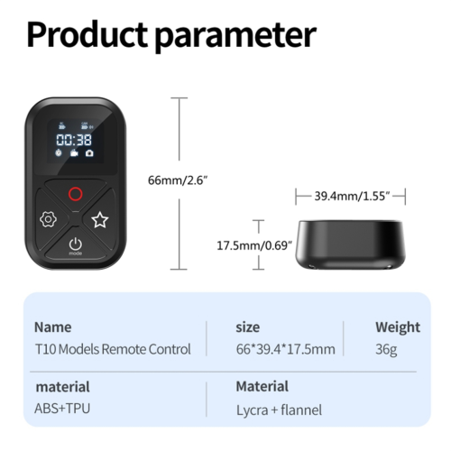 Waterproof camera with wireless remote control for GoPro Hero 8/9/10 MAX 1