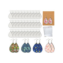 70 Sublimation Earring Blanks, Double-Sided Wooden Blanks, Sublimation Earrings for Printing.