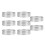8-Piece Circular Stainless Steel Cake Ring Tower Cake Pan Baking Tools Perforated Cake Mousse Ring, 1