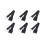 6x Cello-eindpin antislip-apparaat, antislip-eindpinstopperhouder, standaard 1