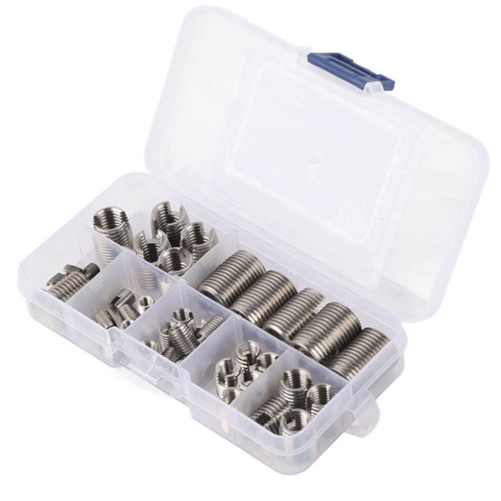 Inner Thread Self Tapping Inserts Set 50Pcs Stainless Steel Repair Tool Kit 8481392642450