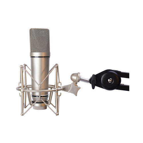 Microphone shock mount, adjustable mount (black) 1