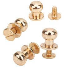 20PCS Copper Rivets & Screws Set 9x8mm for Leather Craft