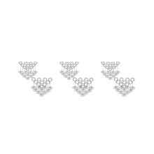 60-Piece Metal Table Card Holders, Table Number Holders, Name Card Holders, Memo Clips for Weddings, Parties, Offices, and Desks