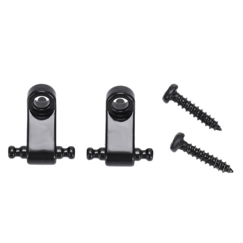 Set mit 2 Rollen-Saitenniederhaltern für E-Gitarren – Schwarz 1