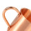 4x ren koppar Moscow Mule-mugg solid slät utan innerfoder för cocktail, kaffe, öl, mjölk, vatten, kopp, 4