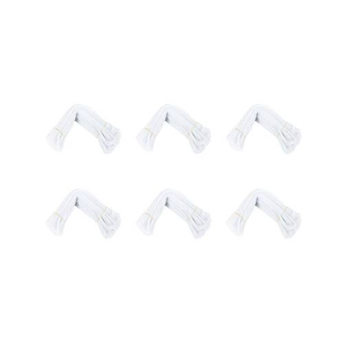 600 stuks 30 cm Creation pijpenragers, wit