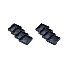 8 stycken halkfria möbelunderlägg - 5,1 x 5,1 cm fyrkantiga gummihalkfria hällrullar, benstöd för soffa,