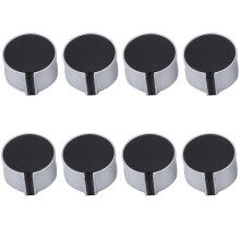 8 Stück Gasherdknöpfe, 8 mm Herdregler, Ofenknöpfe, Kochfeldknöpfe für Küchengeräte, Ersatzzubehör
