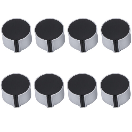 8 Pieces Gas Stove Knob, 8mm Stove Control Switch Range Oven Knobs Cooktop Burner Knob for Kitchen Replacement