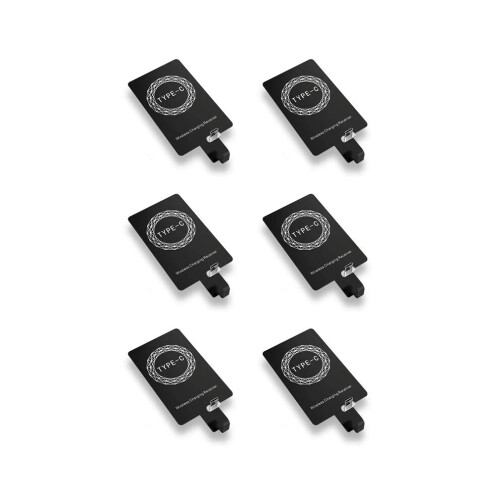 6X Wireless Charging Receiver Type C, Fast Wireless Charging Adapter Type C for , for , for