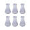 6X Transparent Plastic Laboratory Chemical Erlenmeyer Flasks Container Bottles - 250ml 1