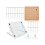 7 x 7 inch Macrame Panel and Adjustable Metal Stand, Double-Sided Mesh Macrame Project Panel for Braided Cords 1