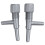 60 pcs. Aquarium Fish Oxygen Air Hose Flow Control Valve Grey 3