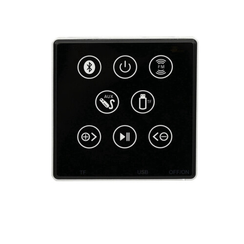 86F Lower control panel with integrated playback, home background music host system controller