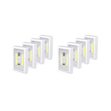 8er-Pack Schrankleuchten, batteriebetriebene Wasserhahnleuchten, superhelle Schalterleuchten, Wand-