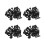 80 pieces 7mm hole plastic push screw rivet trim panel fixing clips 1