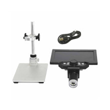 7-inch LCD digitale microscoop, 1200x zoom, 12 MP hoge resolutie voor solderen en inspectie van printplaten,