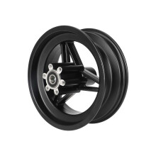 90/65-6.5 aluminum wheel hub with disc brake, steel rim for trolleys, wheel hub for electric scooters, aluminum wheel hub for front wheels
